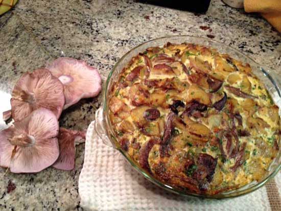 Blewits in a Spanish-Style Torte