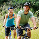 biking couple