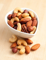 nuts cashews almonds bowl