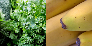 potassium foods bananas greens