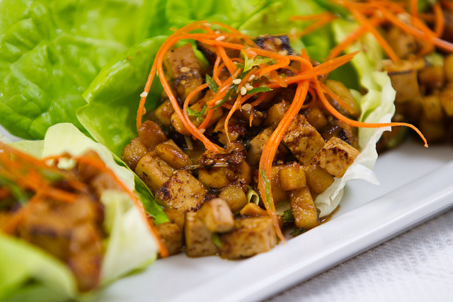 The Food! Shiitake Mushroom Lettuce Wraps