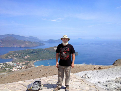 Vulcano Island: Lipari Island in the Background