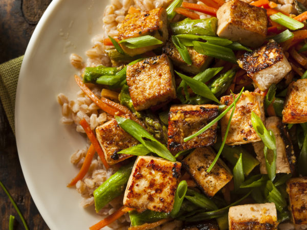 Slow-Baked Tofu With Stir-Fry | Recipes | Dr. Weil&#039;s Healthy Kitchen