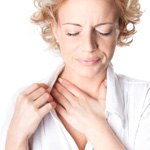 woman chest pain