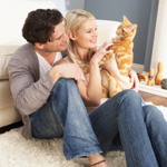 cat and owners