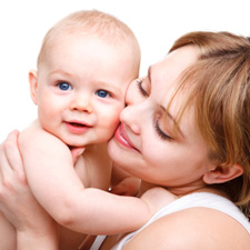 baby and mother