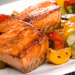 salmon with veggies
