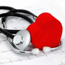 heart and stethoscope