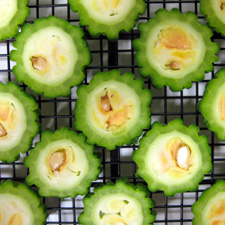bitter melon cut