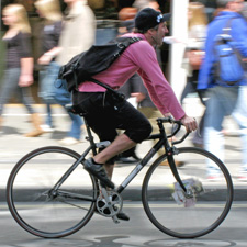 man bicycle