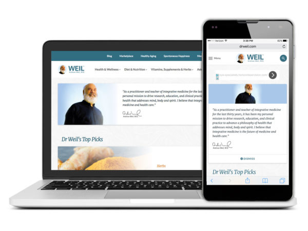 DrWeil.com announces a brand new look and feel!