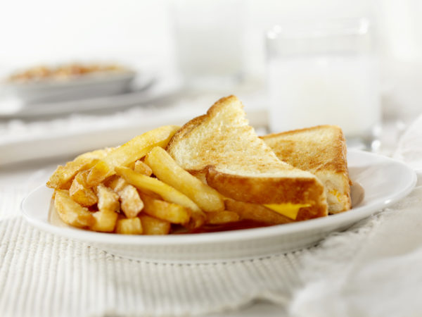 Grilled Cheese Sandwich with French Fries-Photographed on Hasselblad H3D2-39mb Camera