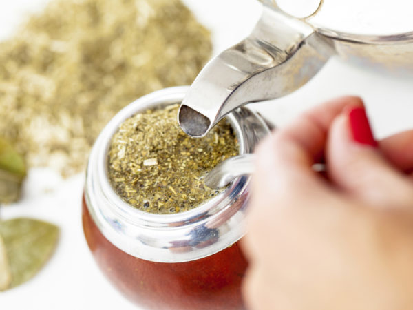 Preparing Yerba Mate Tea Cup, Calabash.