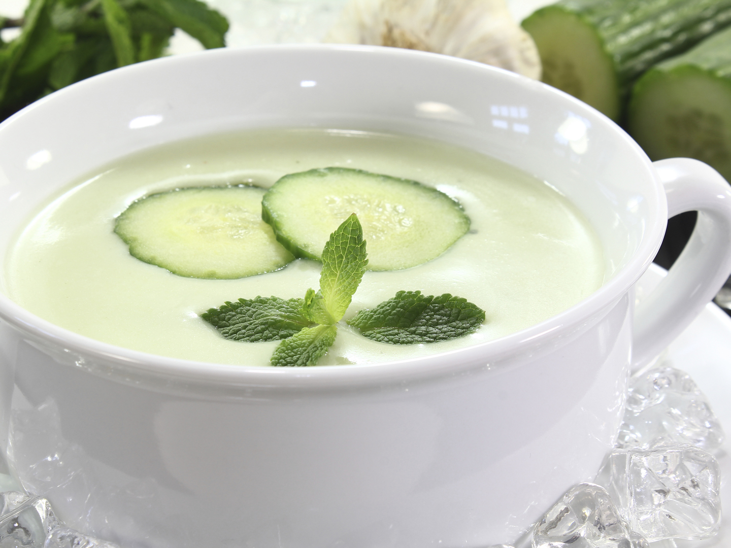 Image result for COLD CUCUMBER SOUP