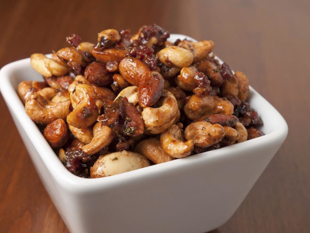 curried spiced mixed nuts