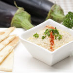 fresh traditional moutabal baba ghanoush eggplant dip