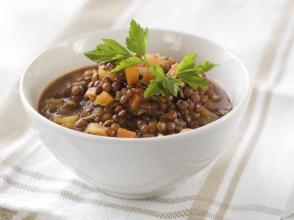 French Lentil Soup Cremini Mushrooms, Sweet Potatoes &amp; Thyme | Dr. Weil&#039;s Healthy Kitchen