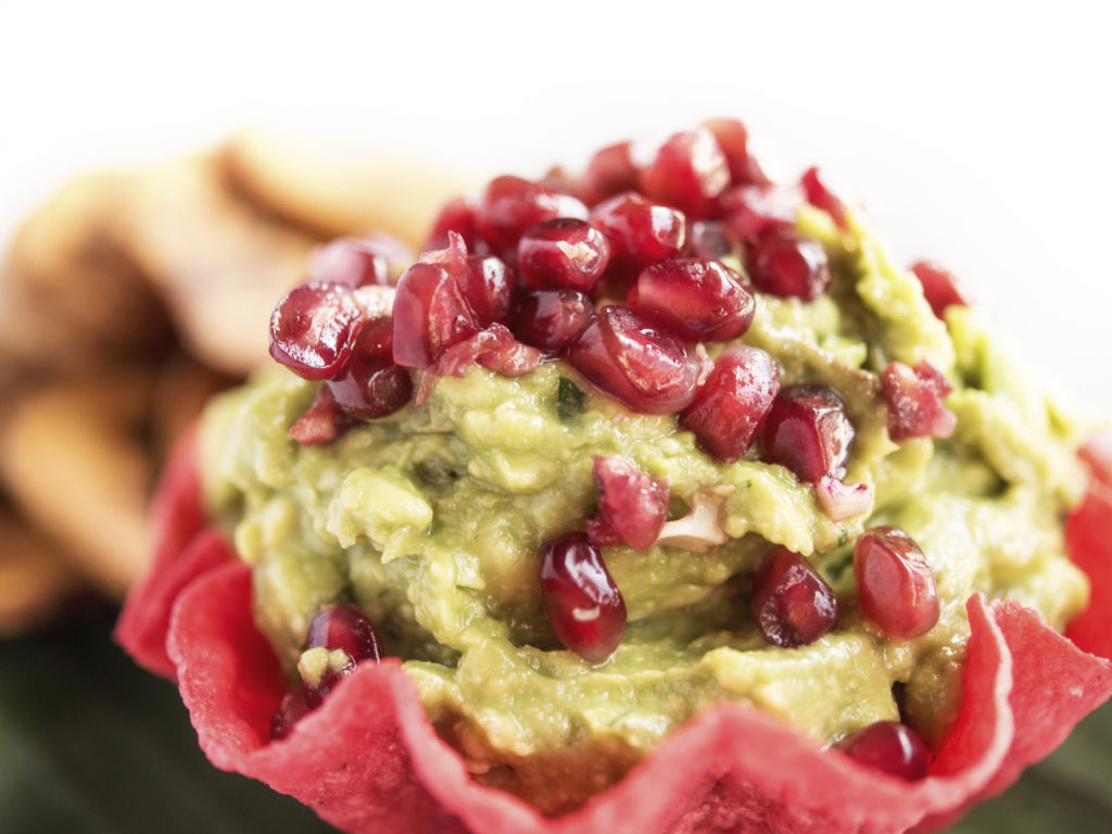 Minted Guacamole & Pomegranate Seeds | Recipes | Dr. Weil's Healthy Kitchen