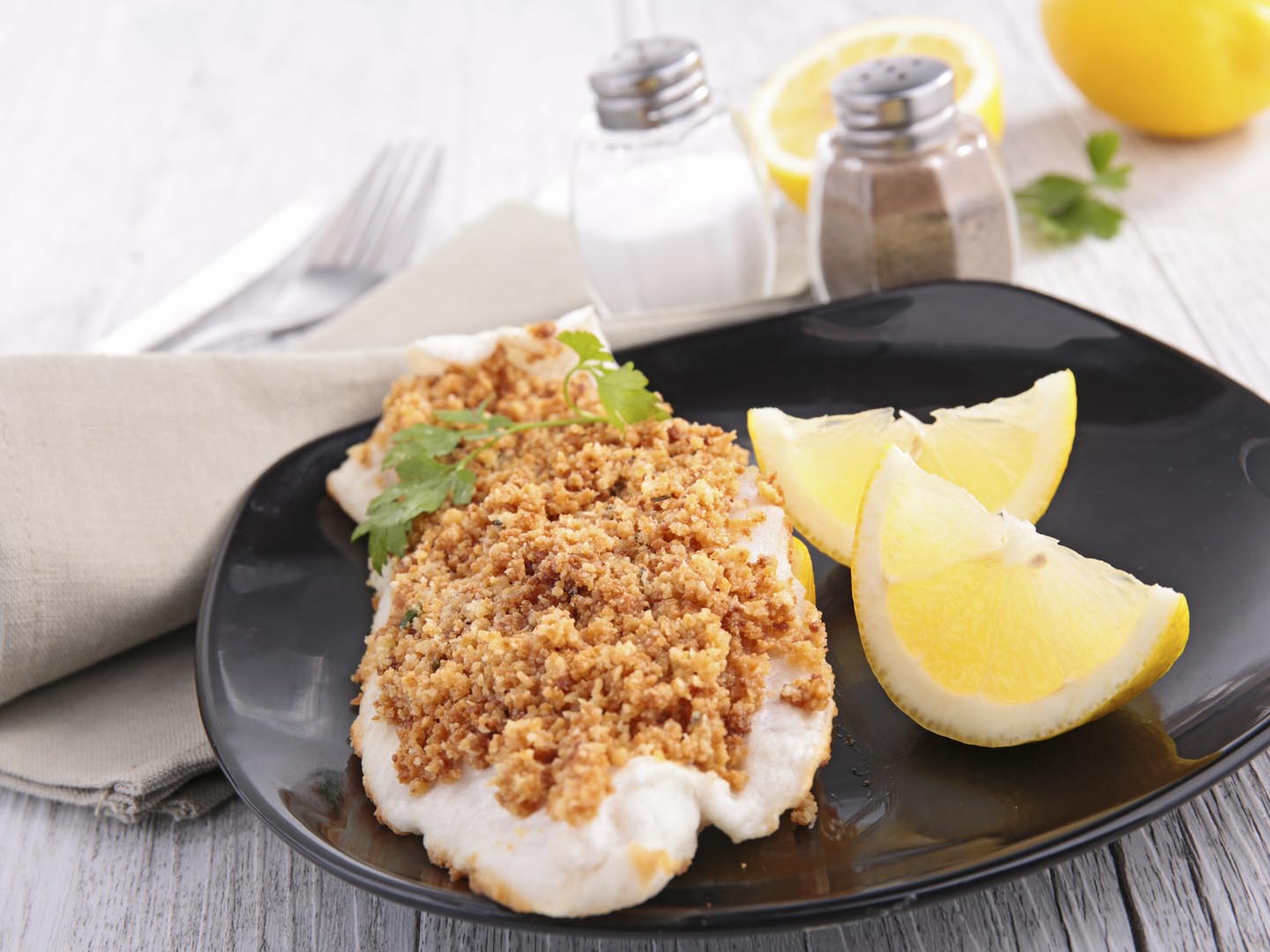 fish fillet and lemon