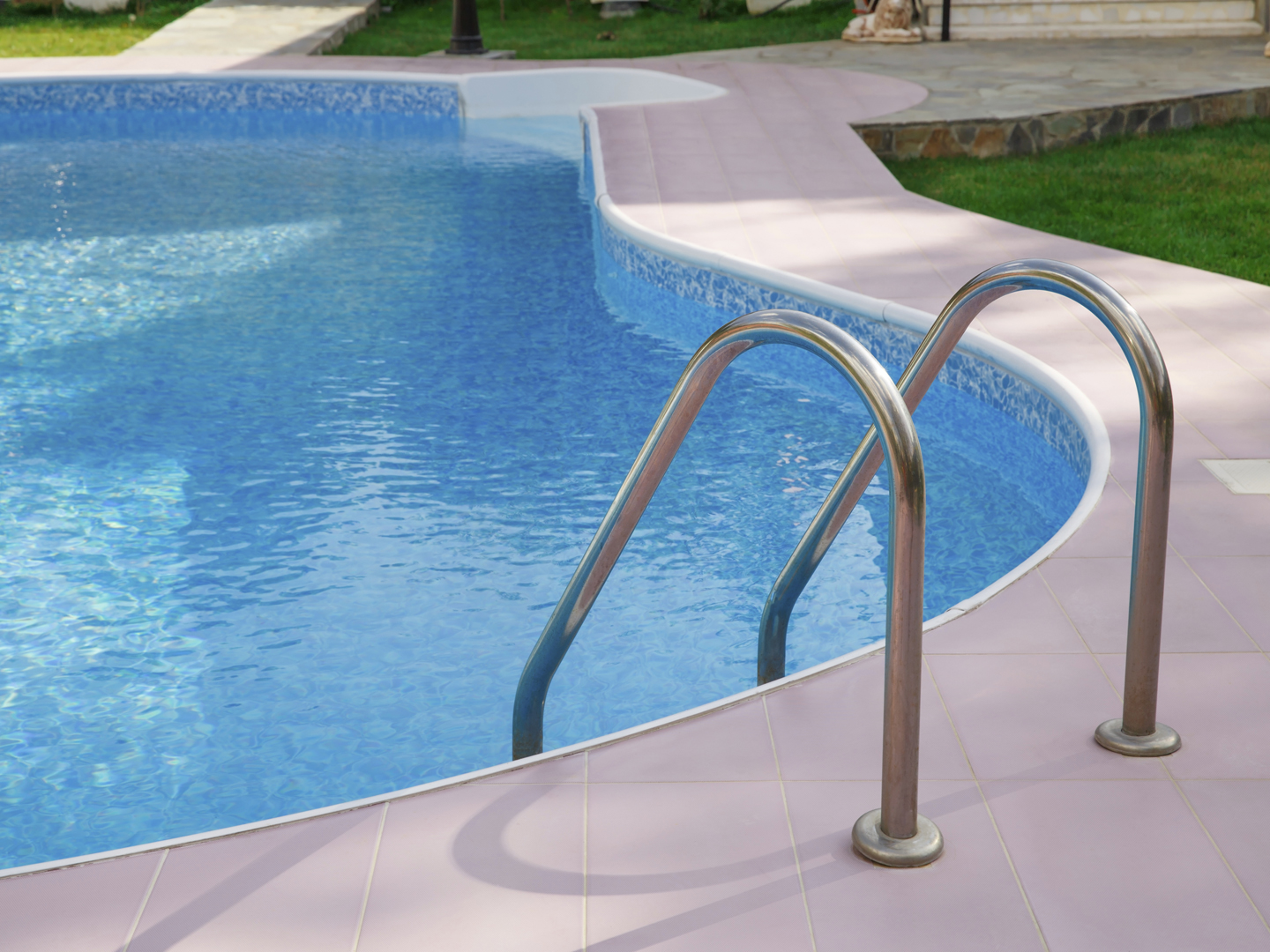 Swimming pool at holiday villa in Cyprus.