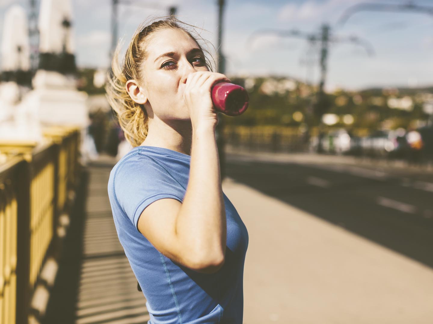 Staying hydrated after exercising