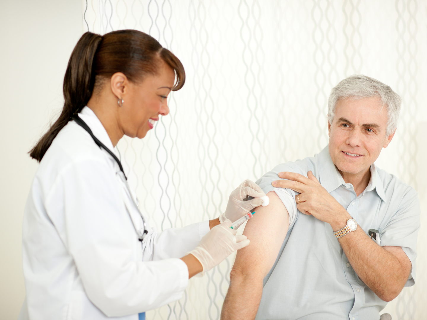 A doctor with a patient