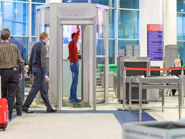 Moscow, Russia - november 23, 2013: people in the hall of the airport Domodedovo November 23, 2014 in Moscow. Domodedovo airport - the largest and modern airport of Russia