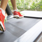 Running on treadmill