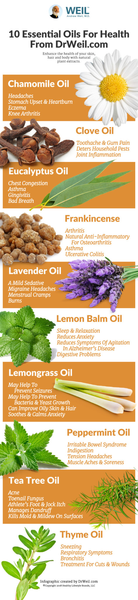 Well Known Health Benefits of Essential Oils